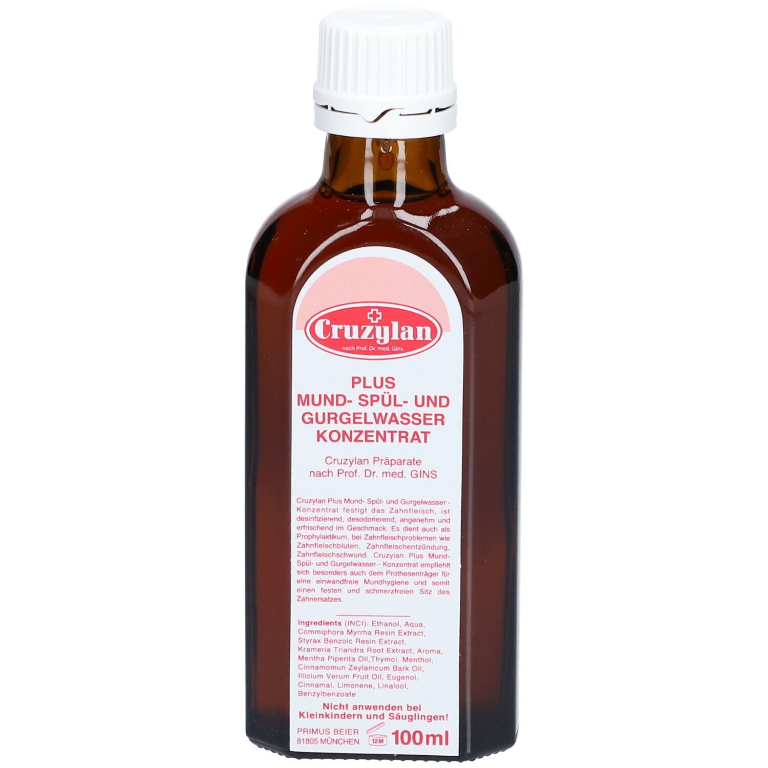 Cruzylan Plus Mund-/Spül- u.Gurgelwasserkonzentrat 100 ml Tropfen