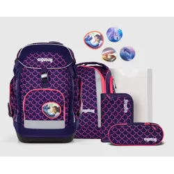 ergobag MAXI Schulrucksack-Set PerlentauchBär, 6-teilig