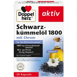 DOPPELHERZ Schwarzkümmelöl 1800 Kapseln 50 St
