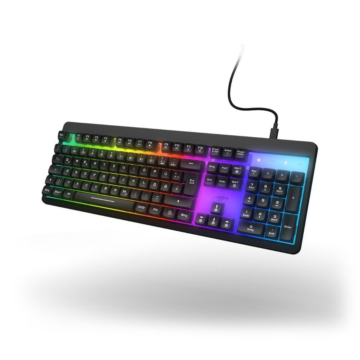 Urage Exodus 215 Illuminated RGB-LED Gaming Tastatur USB (Schwarz) 00217831