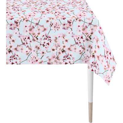 Tischdecke APELT "6450 SPRINGTIME, Frühjahrsdeko, Frühling", bunt (rosa, hellblau, natur), B:150cm L:250cm, Baumwolle, Polyester, Tischdecken, Tischdecke, Digitaldruck