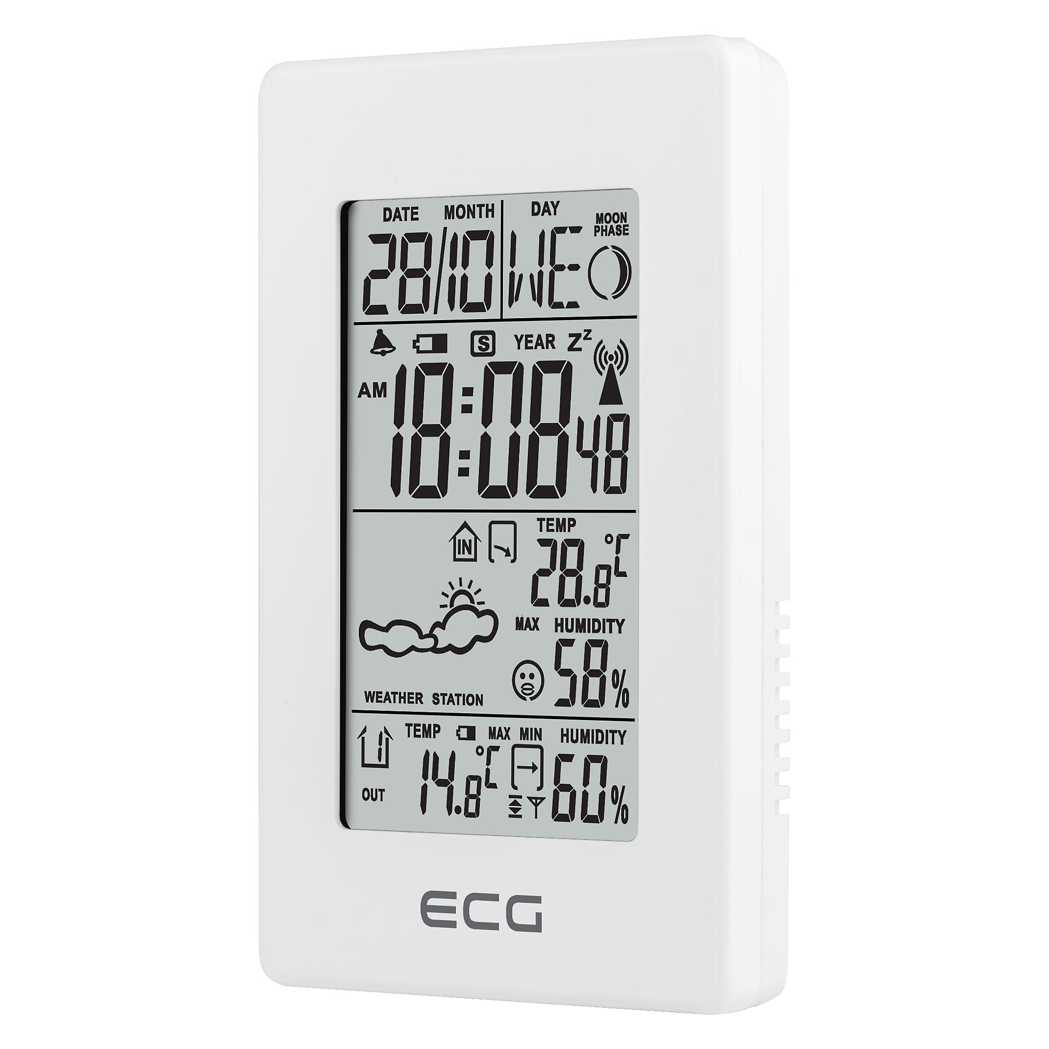 ECG MS 100 weiss / Messstation / 3x AAA Batterien (484000124958)