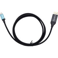 USB Adapterkabel, USB-C > DisplayPort, bi-direktional 8K/30Hz schwarz, 150cm