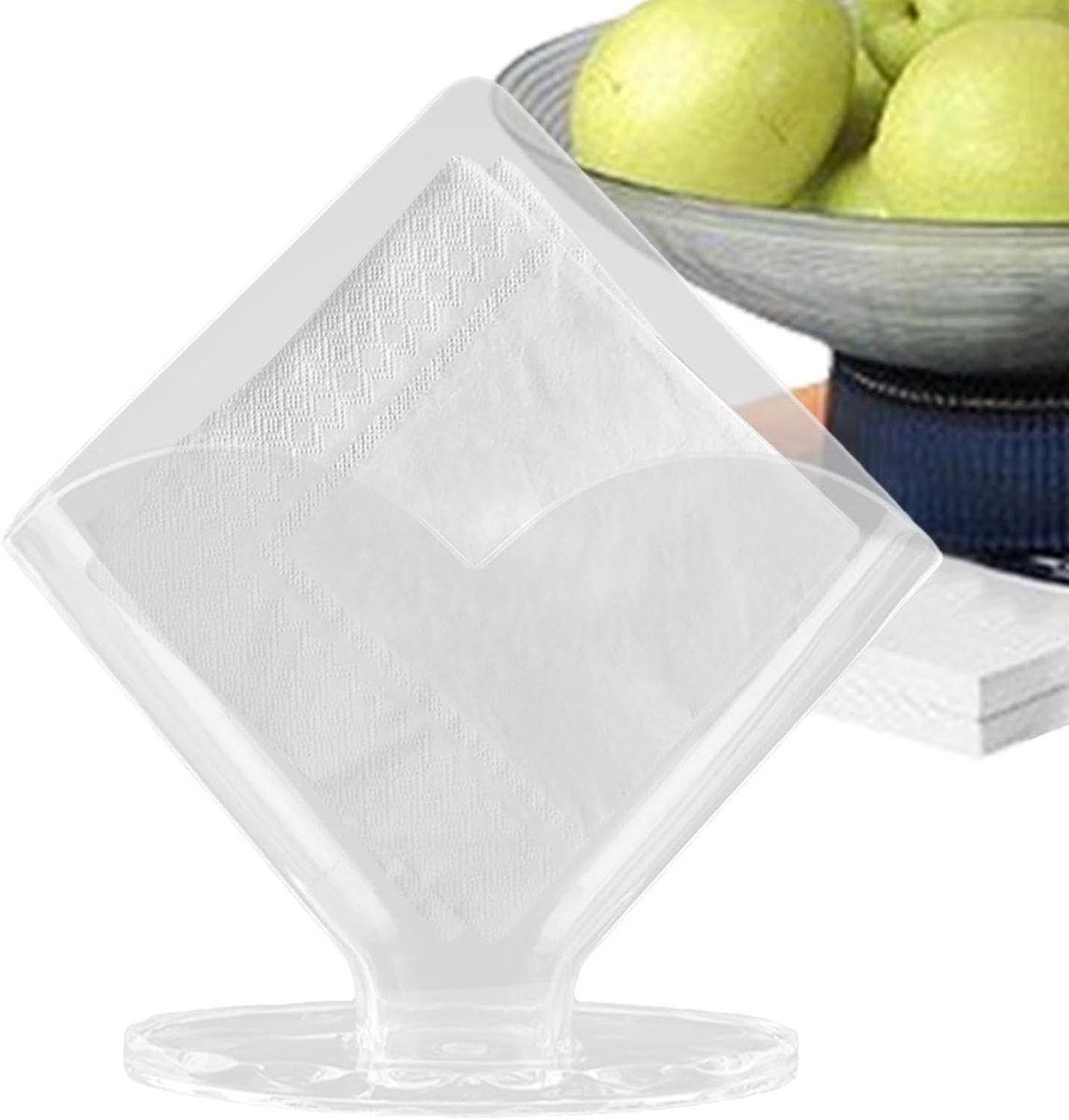 Servettenhouder Acryl Transparant - Moderne Zakdoekdispenser voor Tafeldecoratie - 16,5 cm