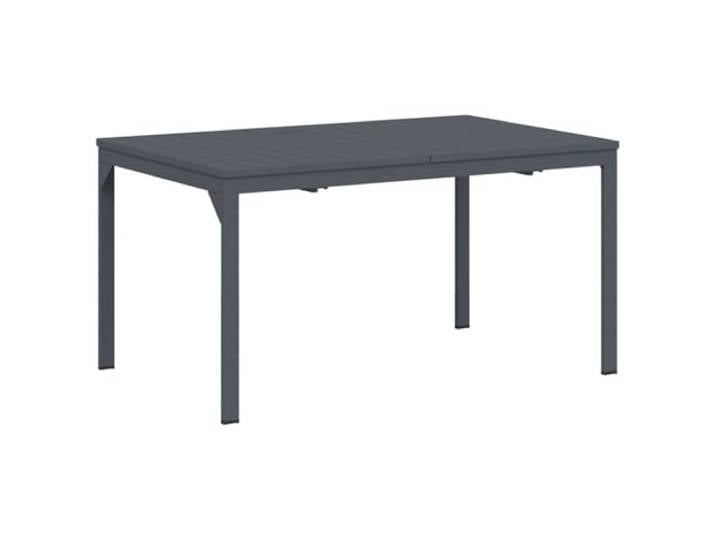 TUERYAFEK Stahl Ausziehtisch Anthrazit 210x90x73 cm Faltbar, Wetterfest, Robuste Stahlkonstruktion, Modernes Design für Terrasse