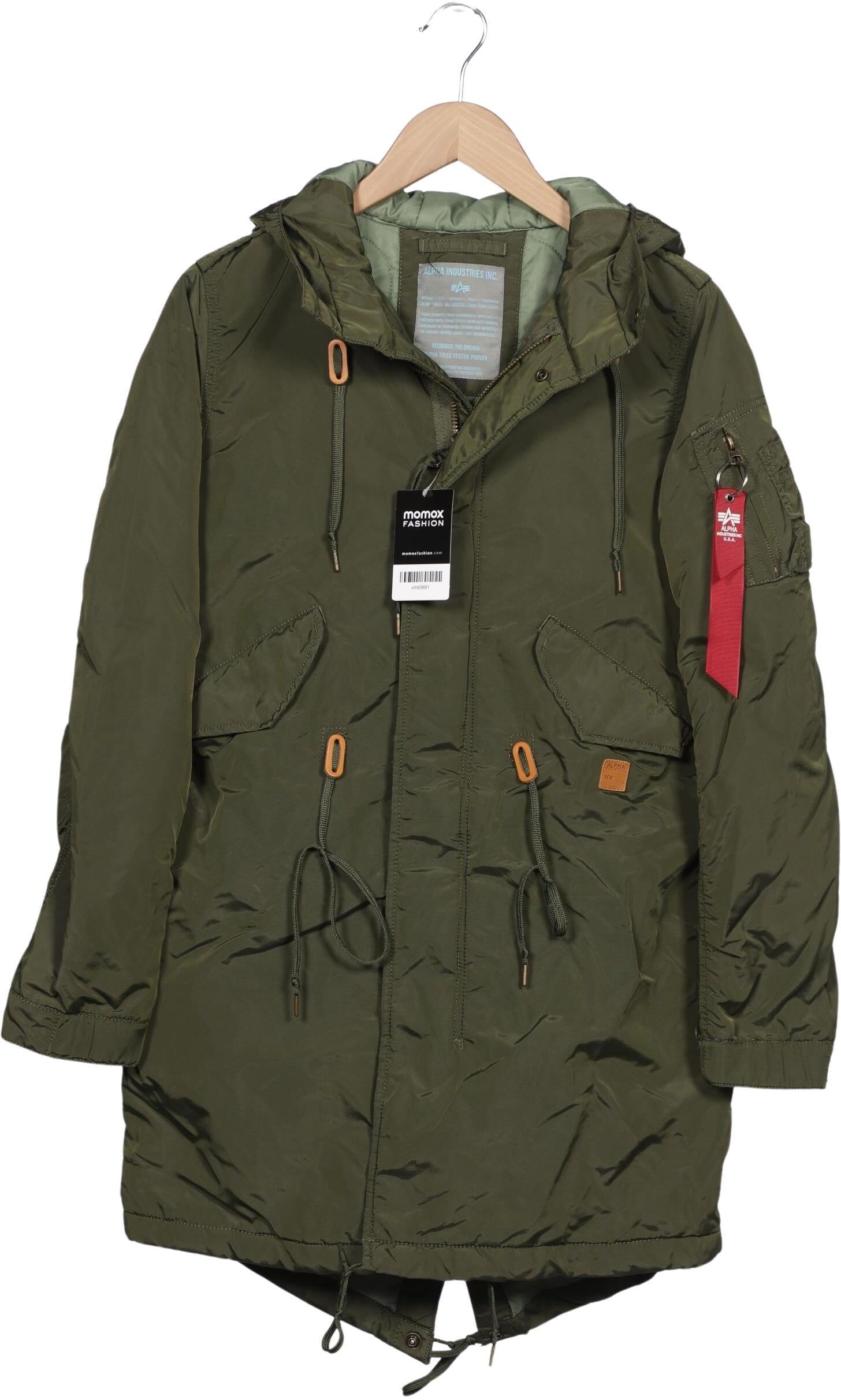 Alpha industries Damen Mantel, Grün, Gr. S, Synthetik - Second Hand