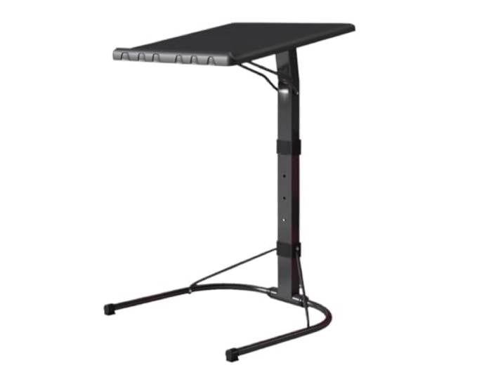 GTOULHH Überbetttisch Beistelltisch Klappbarer Stehpult Betttische C-förmiger Hebetisch Überbett Nachttisch Leichtgewicht Einstellbar Sofa Beistelltisch für Zuhause(Black)