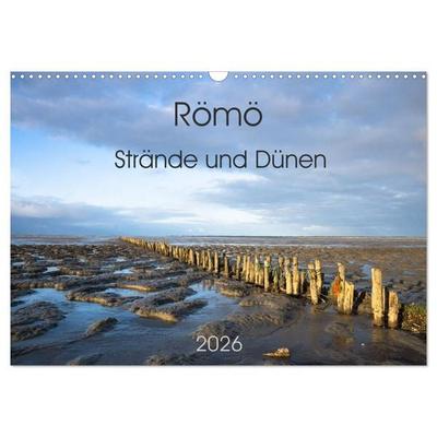 Römö - Strände und Dünen (Wandkalender 2026 DIN A3 quer), CALVENDO Monatskalender