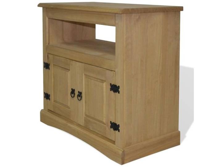 Meuble TV Pin mexicain Gamme Corona - P48 - Marron - Bois - Panneaux de particules - 48 cm - Corona