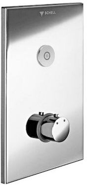 Schell Linus d-c-t Fertigmontageset 019182899 Frontplatte edelstahl, CVD-Touch-Elektronik, Thermostat