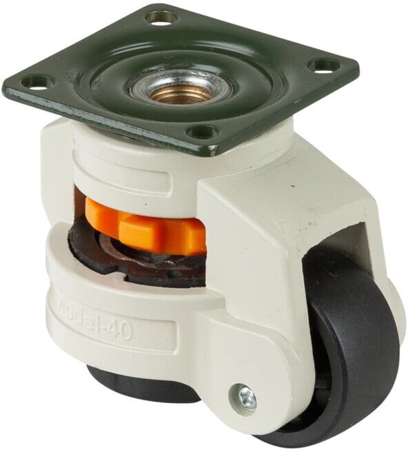 Roulette de levage BS Rollen W220.A90.040 roulette pivotante avec frein, diamètre de roue 40 mm (W220.A90.040)