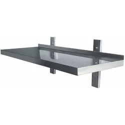 vaiotec Wandbord inkl. Konsolen zur Wandbefestigung / 1 Etage, 1600 x 300 mm