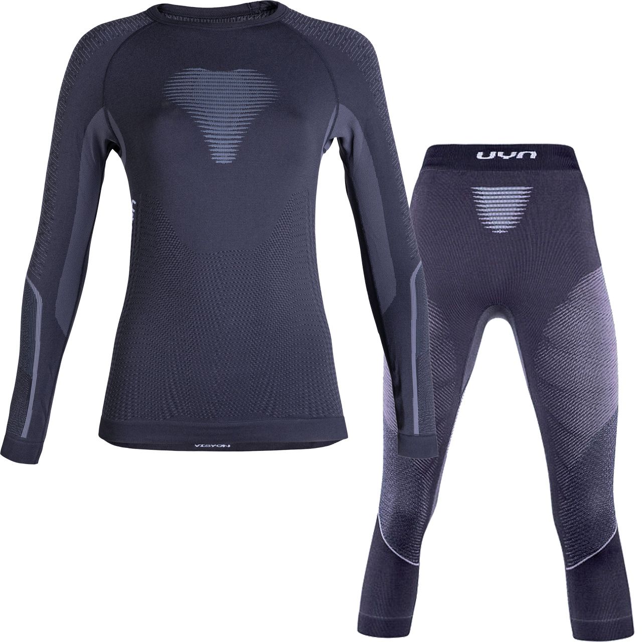 UYN Damen Unterwäsche Set VISYON charcoal/light blue/white - XS