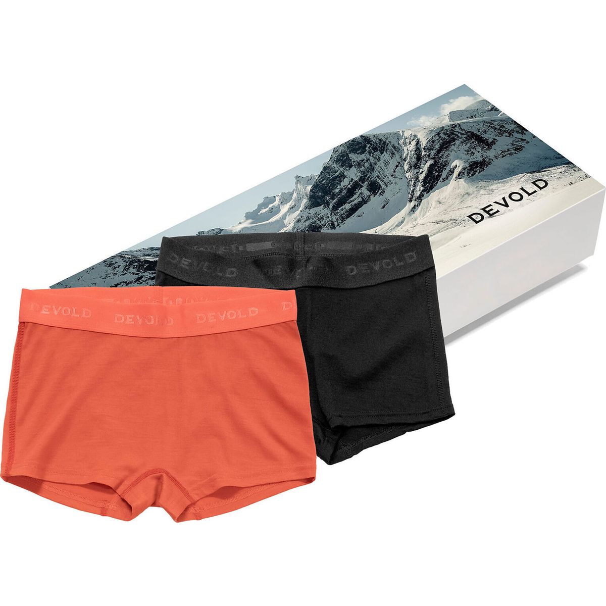 Devold of Norway Breeze Merino 150 Hipster WMN 2PK black/coral (540A-clothing) L GO 180 795 B 540A L