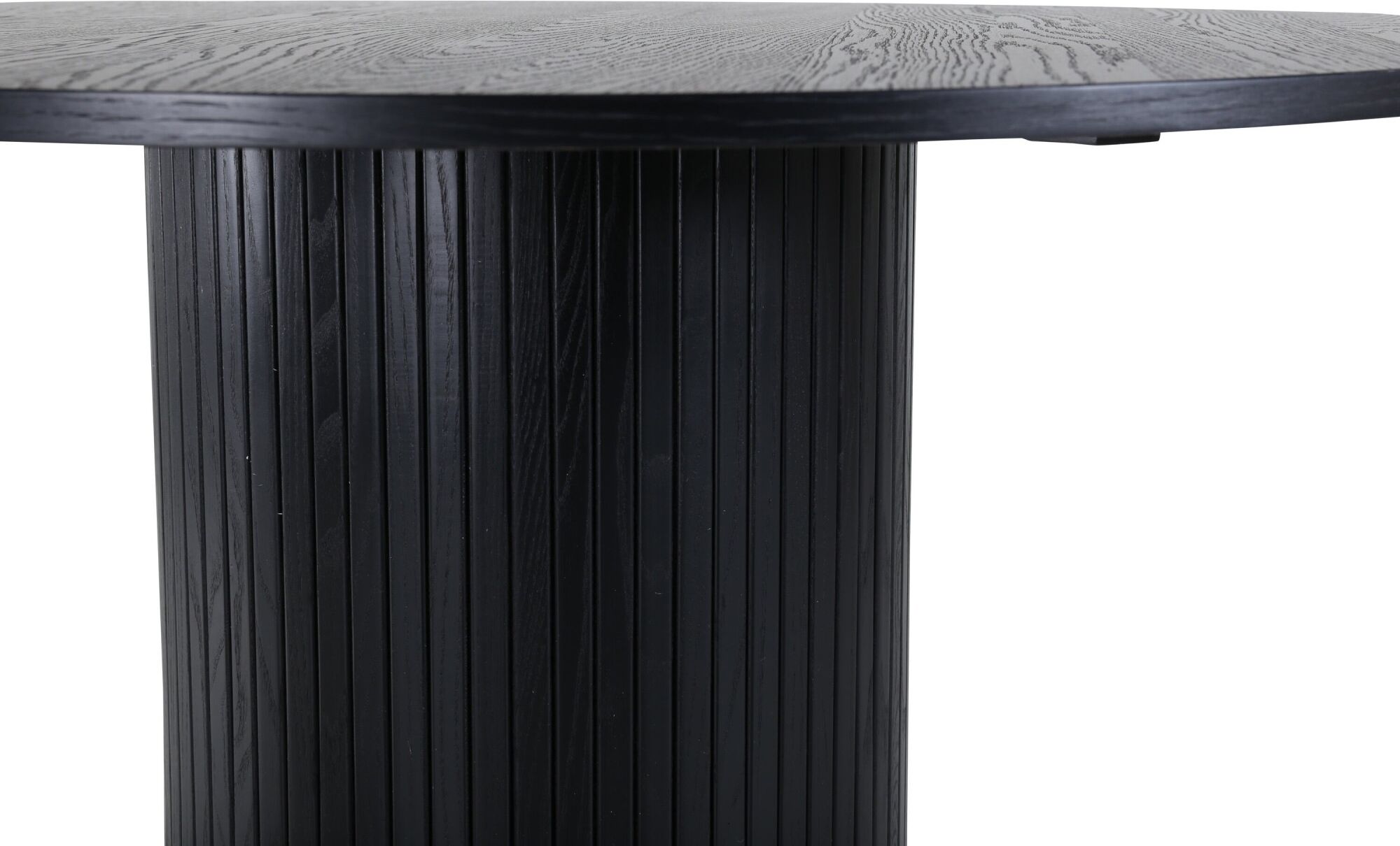 Esstisch VENTURE HOME "Bianca, runder Esstisch, Ø 110 cm", schwarz (schwarz, schwarz, schwarz), B:110cm H:75cm T:110cm, Tische, Esstisch, Esszimmertisch, MDF, Holzfurnier-Optik, rund, modern, urban schwarz, schwarz, schwarz B/H/T: 110cm x 75cm x 110cm