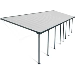 Palram - Canopia Aluminium Terrassenüberdachung Feria | Anthrazit | 295x1276x305 cm - Anthrazit