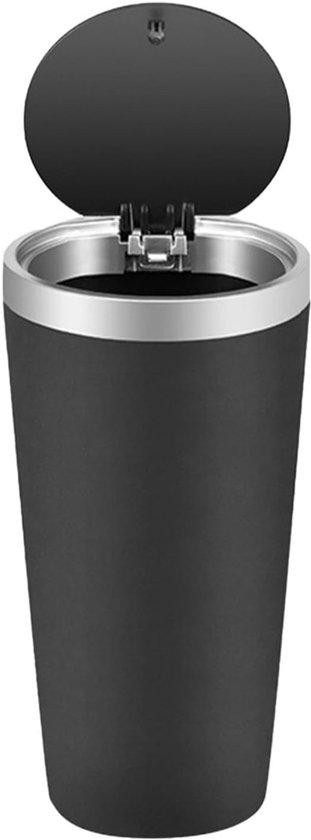 Famanu mini-afvalbak met deksel, zwart, plastic