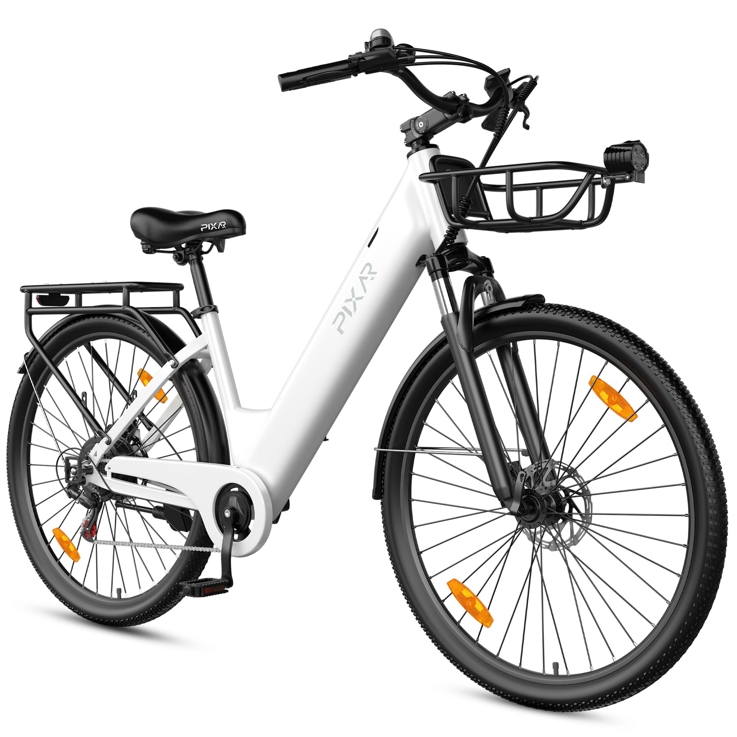 Cityrad C1 Pro E-Bike Elektrofahrrad 28 Zoll Pedelec Damen Herren, 36V 18Ah Akku, 120 km, 250W, 25 km/h, Shimano 7-Gang, Hydraulikbremsen, Federgabel