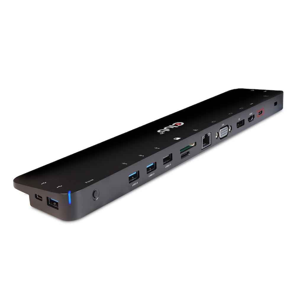 Club3D Club 3D USB Gen1 Typ-C Triple Display Dynamic PD Charging Dock m. 65 Watt CSV-1564W65