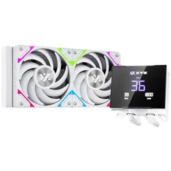 xyz Kit Watercooling AIO Hydrotemp RGB - 240mm (Blanc), CPU Wasserkühler, Weiss