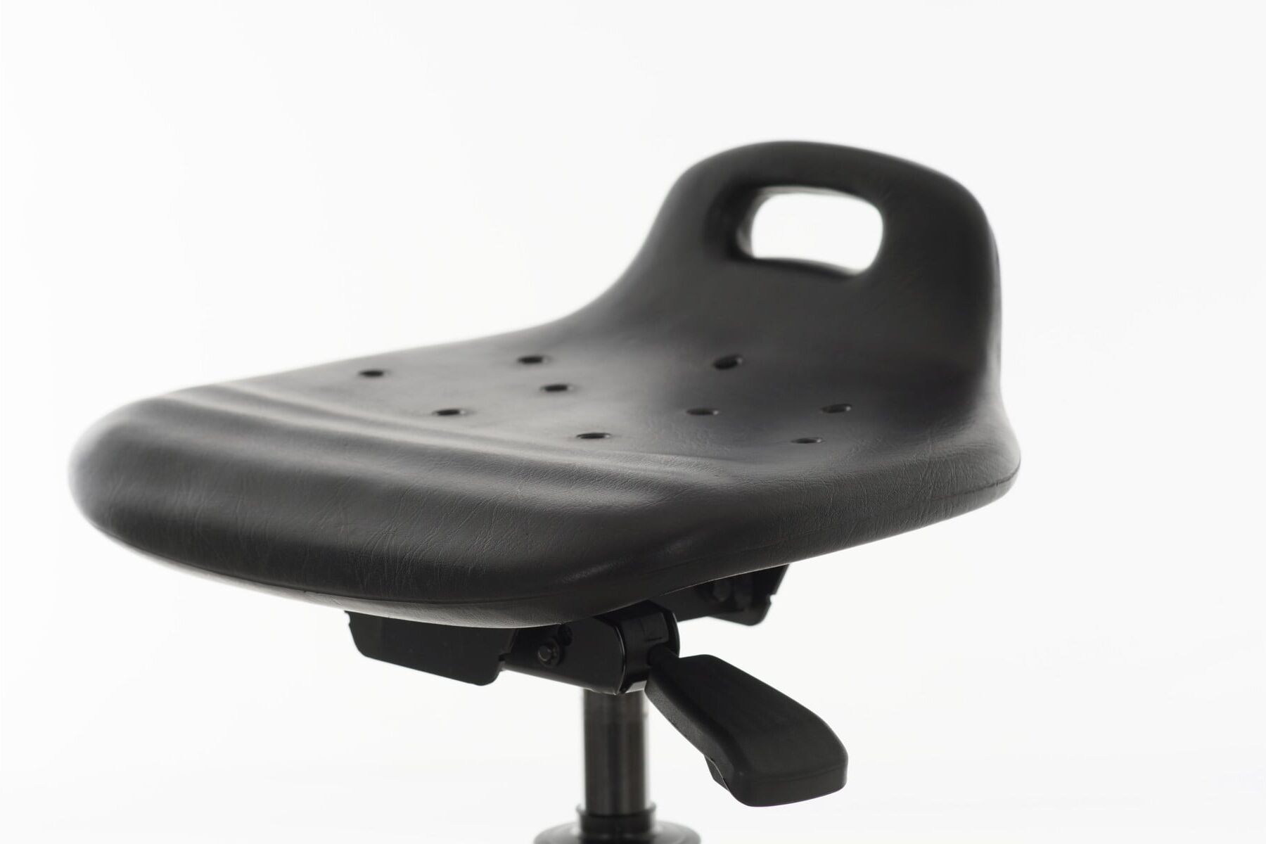 STIER Stehhilfe mit Gleitern Sitzhöhe 570-820 mm PU-Sitz mit Tragegriff (904689)