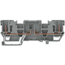 Wago 769-208/281-410 2-Pin-Bauelement-Basisklemme,mit 2-fach-Querbrückung,mit Diode 1N4007,grau 769208281410  - 50 Stück
