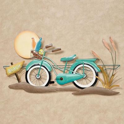 T.i./New Metal Design Beach Cruiser Bicycle Wall Art Turquoise , Turquoise