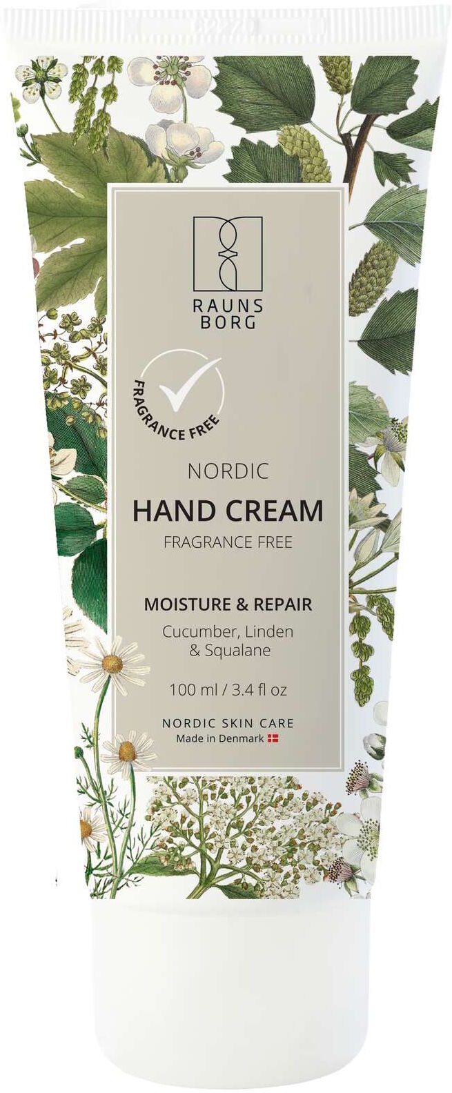 Raunsborg Nordic Hand Cream Fragrance Free 100 ml
