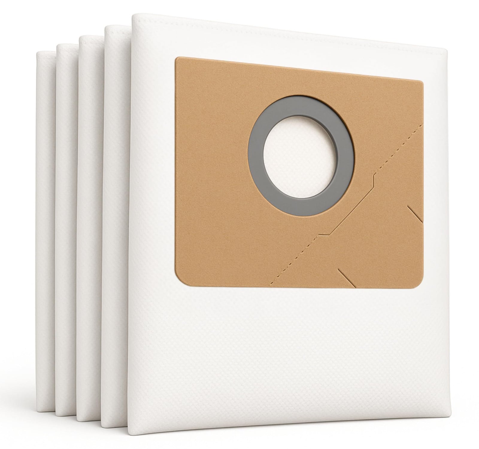 Microsafe set van 5 microvezel filterzakken voor Kärcher NT 35/1, wit
