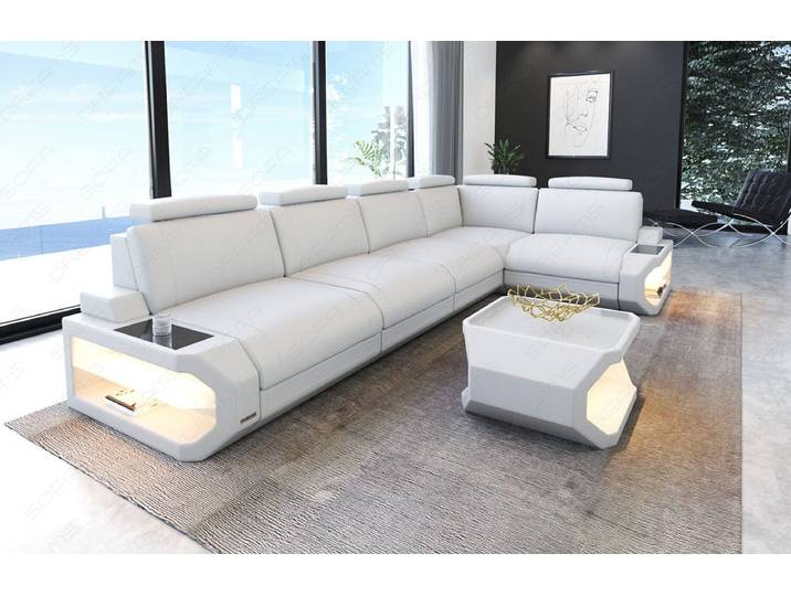 Leder-Ecksofa Siena L Lang Komfort & Stil