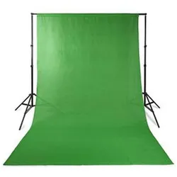 Nedis Photo Studio-Hintergrund Set 1,90 x 2,95 m Tragetasche enthalten Stativ enthalten Schwarz 1 S (190 cm, 295 cm), Hintergrundsystem, Schwarz, Grün