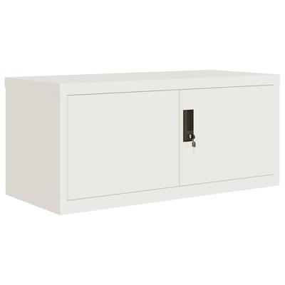 Décoshop26 - Abschließbarer Büroschrank mit Schubladen 90 x 40 x 40 cm weißer Stahl DEC024528 DEC024528