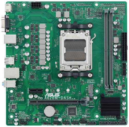 Asus PRO A620M-DASH-CSM Mainboard Sockel (PC) AMD AM5 Formfaktor (Details) Micro-ATX Mainboard-Chipsatz AMD A620