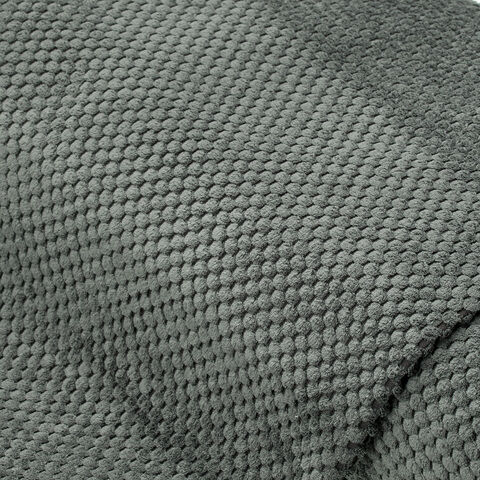 Möbelstoff Waffelvelours, graphit