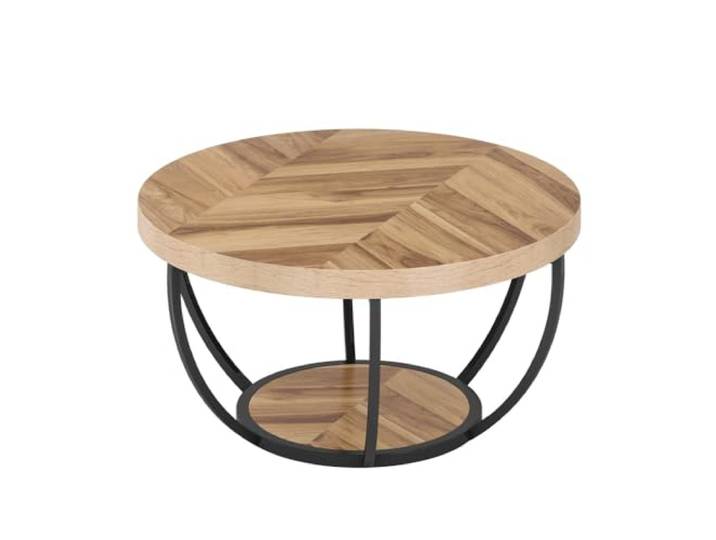 9bbhfJw4R Couchtisch im Landhausstil Sofa-Beistelltisch, Metallrahmen, Massivholztisch for Büro, Kaffeebar