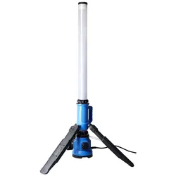 LED Lichtsäule Strahlersäule Arbeitsstrahler Alu Schwarz IP54 H 100 cm