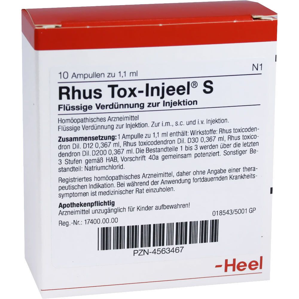 Rhus TOX Injeel S Ampullen 10 St