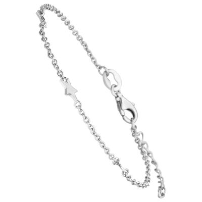 Armband JOBO "Sterne", silber (silber 925), Armbänder, Damen, 19cm, Silber 925 (Sterlingsilber), Armband, 925 Silber 19 cm