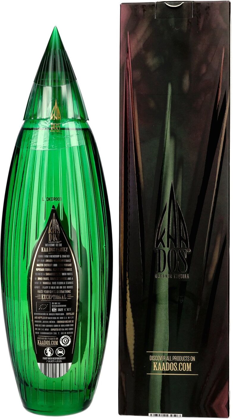 Kaa Dos Selection Organic Tequila REPOSADO 100% Puro de Agave Azul 40% Vol. 0,7l in Geschenkbox