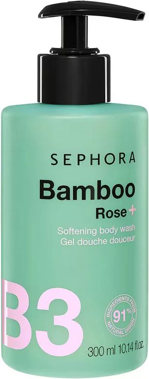 SEPHORA - Sanftes Duschgel - Reinigend und feuchtigkeitsspendend, 300 ml, Bamboo + Rose