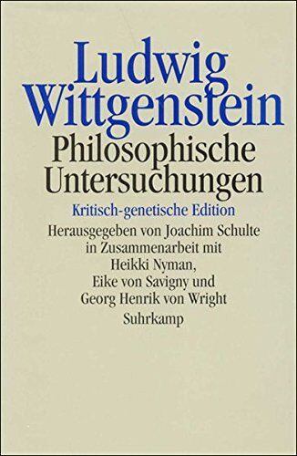 Ludwig Wittgenstein - Philosophische Untersuchungen: Kritisch-genetische Edition - Preis vom 05.10.2026 03:47:11 h