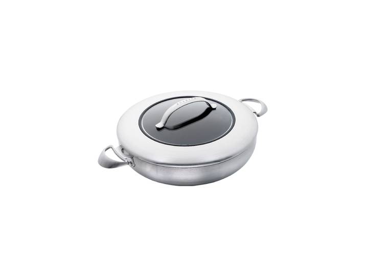 Premium Chefpfanne“ CTX“ inkl. Deckel Silber, Schwarz SCANPAN