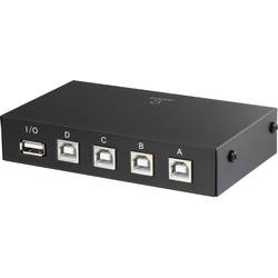 Renkforce 4 Port USB 2.0-Umschalter Schwarz RF-4106952