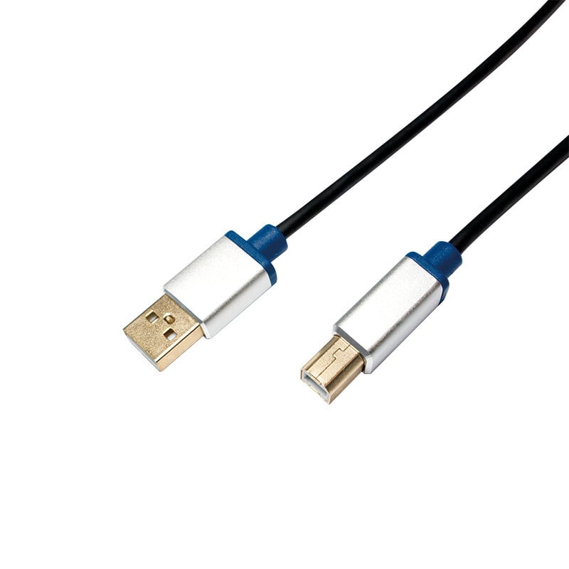 LogiLink USB 2.0-kabel Type A naar Type B, 2 meter