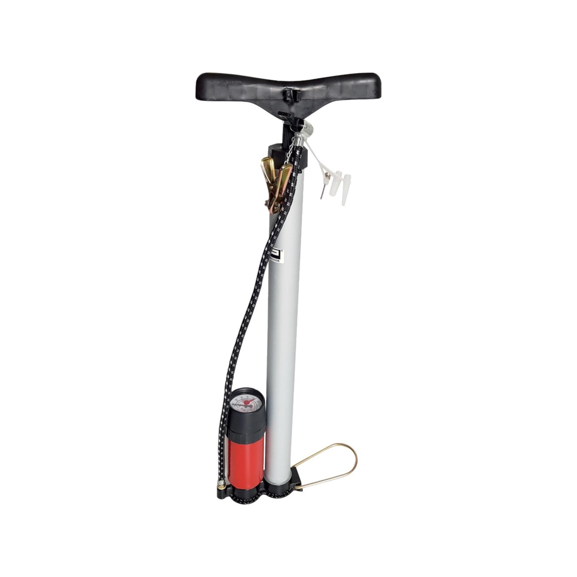 Handluftpumpe 600mm | mit Manometer (7 bar) | aus Aluminium (23252)