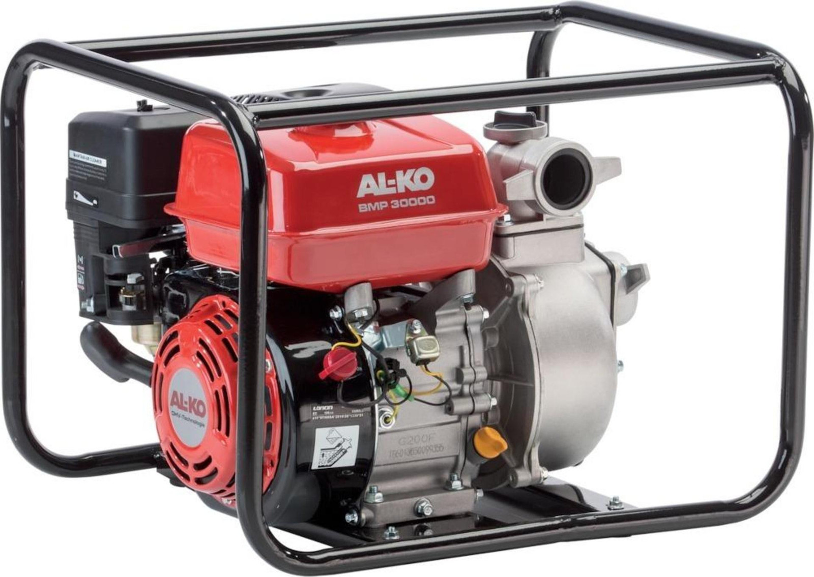 AL-KO Benzine Waterpomp, 2,7 bar, 30.000 liter per uur, Zwart/Rood