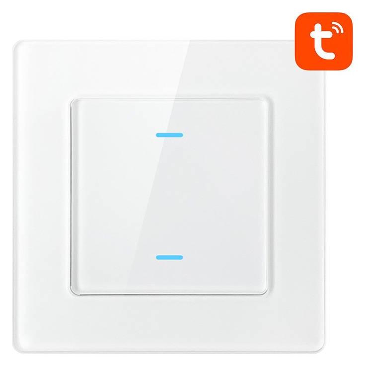 Avatto Smart Light Switch WiFi N-TS10-W2 2 Way TUYA (white) (N-TS10-W2)