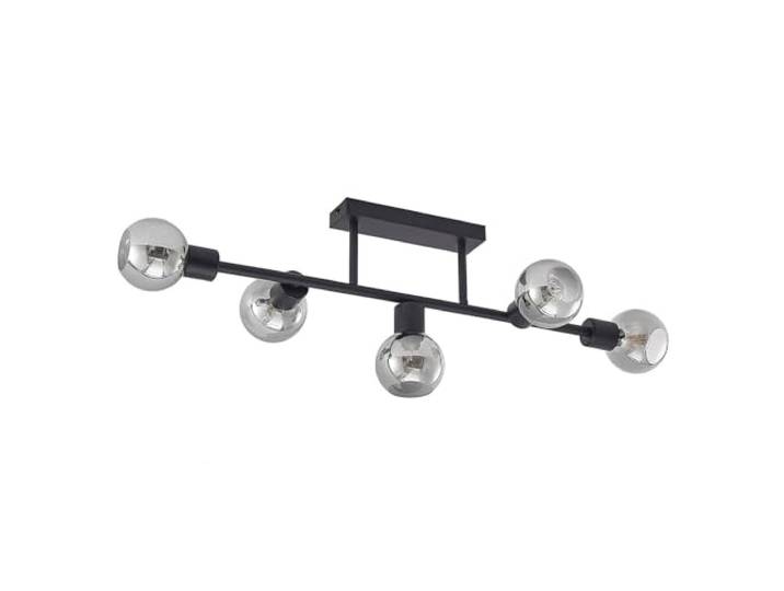 Lindby Deckenlampe Biscala (Retro, Vintage Antik) in Schwarz aus Metall (5 flammig E14) - Deckenleuchte Lampe Wohnzimmerleuchte