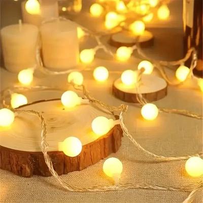 Uplift Picks Solar Powered Waterproof LED String Lights warm transparent