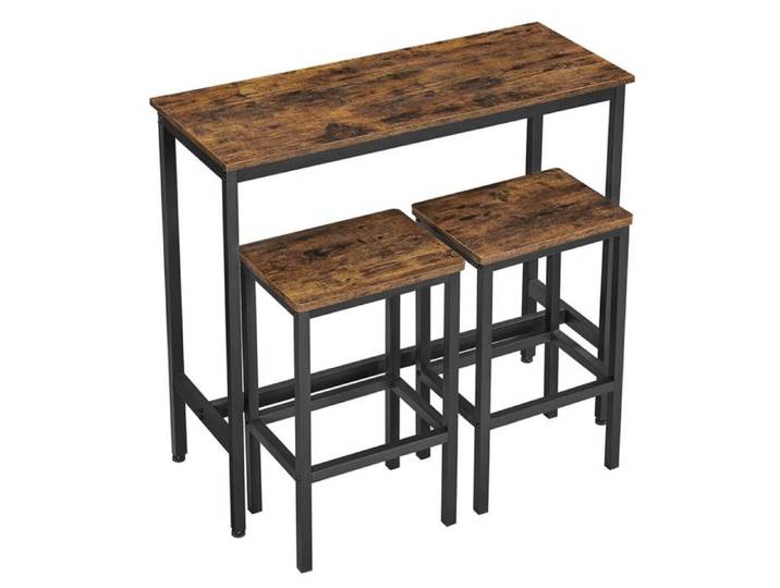 Ensemble table de salle à manger table de bar et chaises de bar table haute